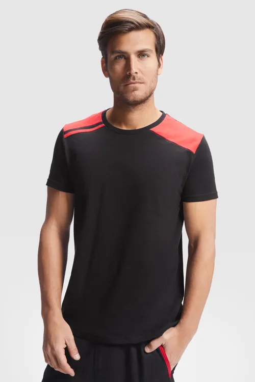 T-shirt Manches Courtes Bicolore