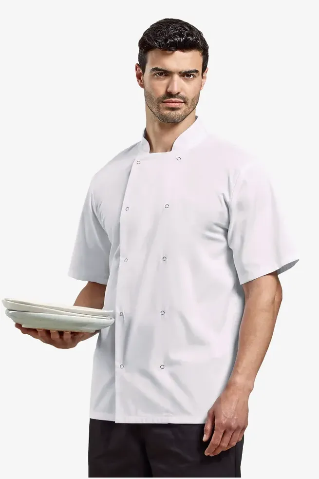 Veste De Cuisine Premium Manches Courtes