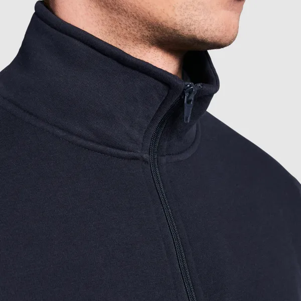 Sweat Demi Zip Col Montant Unisexe - 2