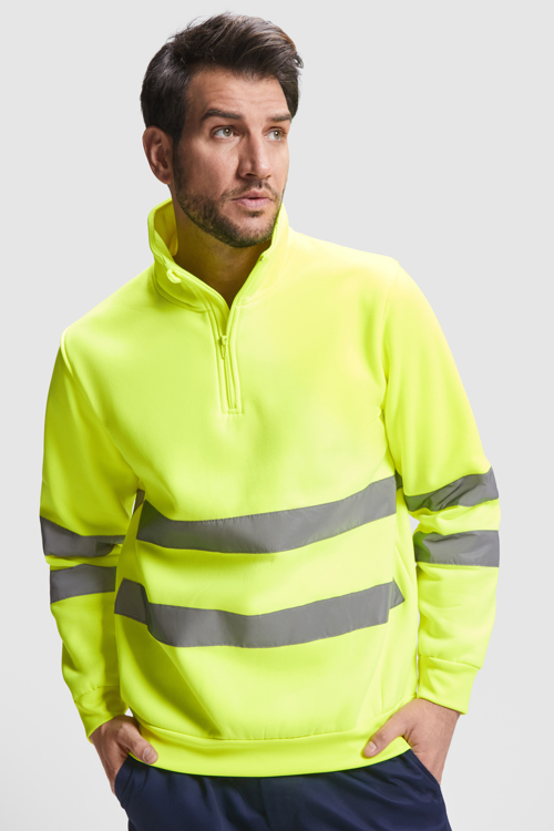 Produit Sweatshirt Demi-Zip Haute Visibilté