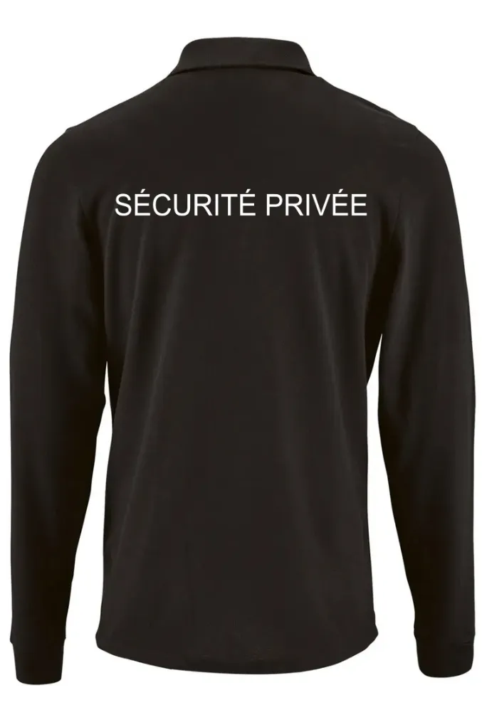 Produit Polo Manches Longues Sécurité Privé